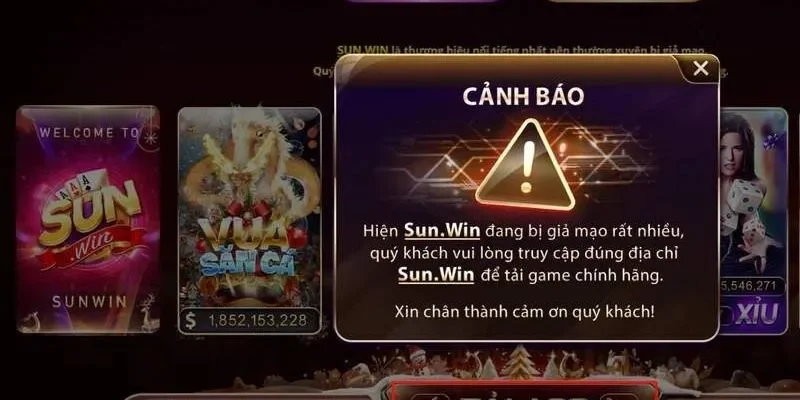 Một vài lý do người chơi cần phân biệt thật giả Sun.win
